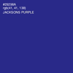 #29298A - Jacksons Purple Color Image